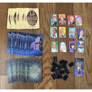 53 Replacement Cards And 13 Pawns With Stands for 13 Dead End Drive‎ Board Game